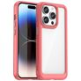 Mobigear Crystal iPhone 15 Pro Hoesje Hardcase Backcover - Transparant / Rood
