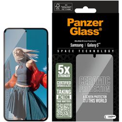 PanzerGlass Ceramic Samsung Galaxy S25 Glazen Screenprotector - Case Friendly
