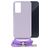 Mobilize Lanyard Gelly Samsung Galaxy A35 Flexibel TPU Hoesje met koord - Pastel Purple