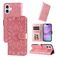 Mobigear Sunflower iPhone 17 Hoesje Bookcase Portemonnee - Roze
