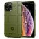 Mobigear Rugged Shield iPhone 12 Hoesje Flexibel TPU Backcover Shockproof - Groen