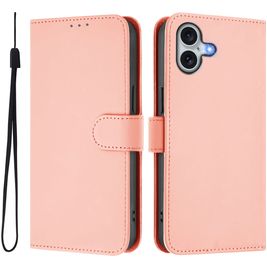 Mobigear Urban Wallet iPhone 16 Plus Hoesje Bookcase Portemonnee - Roze