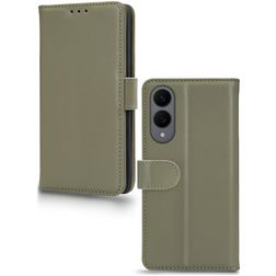 Mobilize Premium Gelly Samsung Galaxy S25 Edge Hoesje Bookcase Portemonnee - Groen
