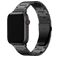 Mobigear Sydney Titanium Apple Watch Bandje Vouwsluiting - 42/41/40/38 mm - Zwart
