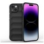 Mobigear Bumpy iPhone 15 Plus Hoesje Flexibel TPU Backcover - Zwart