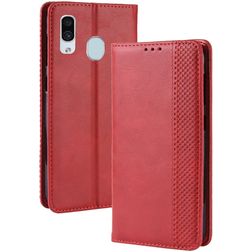 Mobigear Sensation Samsung Galaxy A20e Hoesje Bookcase Portemonnee - Rood