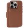 Decoded Detachable Wallet iPhone 16 Pro MagSafe Hoesje Echt Leer Uitneembare 2in1 Bookcase Portemonnee - Tan