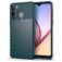 Mobigear Groove Samsung Galaxy A21 Hoesje Flexibel TPU Backcover - Groen