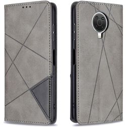 Mobigear Rhombus Slim Nokia G10 Hoesje Bookcase - Grijs