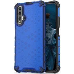 Mobigear Honeycomb Huawei Nova 5T Hoesje Hardcase Backcover Shockproof - Blauw