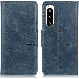 Mobigear Classy Sony Xperia 5 IV Hoesje Bookcase Portemonnee - Blauw
