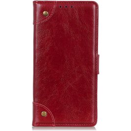Mobigear Ranch Motorola Moto G60s Hoesje Bookcase Portemonnee - Bordeaux Rood