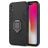 Mobigear Armor Ring iPhone XR Hoesje Hardcase Backcover Shockproof met Ringhouder - Zwart