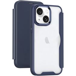 Mobigear Smart Fit iPhone 15 Hoesje Hardcase Bookcase - Paars