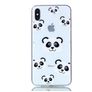 Mobigear Design iPhone XS Max Hoesje Flexibel TPU Backcover - Panda