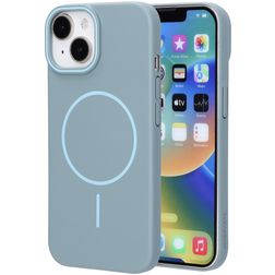 Mobiparts Slim Line iPhone 15 MagSafe Hoesje Hardcase Backcover - Sage Green