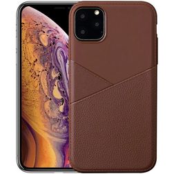 Mobigear Excellent iPhone 11 Pro Hoesje Flexibel TPU Backcover - Bruin