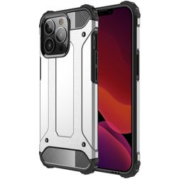Mobigear Outdoor iPhone 13 Pro Hoesje Hardcase Backcover Shockproof - Zilver