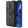 Mobigear Armor Ring OPPO Reno2 Z Hoesje Hardcase Backcover Shockproof met Ringhouder - Zwart