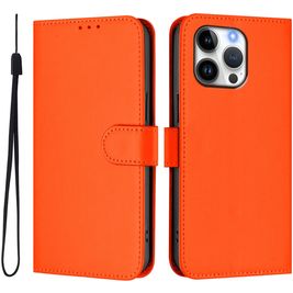 Mobigear Urban Wallet iPhone 16 Pro Max Hoesje Bookcase Portemonnee - Oranje