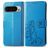 Mobigear Clover Google Pixel 9 Pro XL Hoesje Bookcase Portemonnee - Blauw