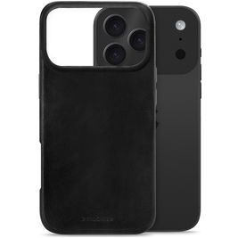 Mobilize Premium iPhone 17 Pro Max MagSafe Hoesje Echt Leer Backcover - Zwart