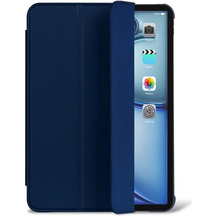 Decoded Textured Slim iPad Air 4 (2020) Hoes Flexibel Siliconen Bookcase - Navy Peony