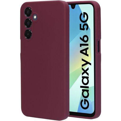 Mobiparts Samsung Galaxy A16 Siliconen Hoesje Backcover - Plum Red