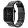 Mobigear Antwerp Stalen Apple Watch Bandje Vouwsluiting - 49/46/45/44 mm - Zwart