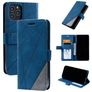 Mobigear Rhombus iPhone 12 Hoesje Bookcase Portemonnee - Blauw