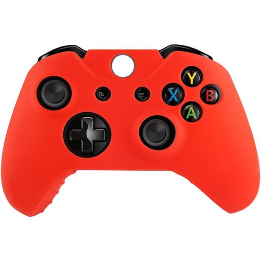 Mobigear Classic Dun Xbox One controller (model 1537 / 1697) Hoesje Flexibel Siliconen - Rood