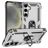 Mobigear Armor ring Samsung Galaxy S25 Hoesje Hardcase Backcover Shockproof met Ringhouder - Zilver