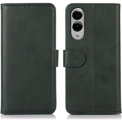 Mobigear Wallet Samsung Galaxy S25 Edge Hoesje Bookcase Portemonnee - Groen