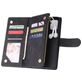 Mobigear Zipper Samsung Galaxy A71 Hoesje Bookcase Portemonnee - Zwart
