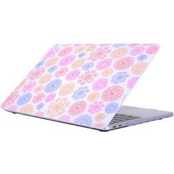 Mobigear Flowers MacBook Pro 15 Inch (2016-2019) Hoes Hardshell Laptopcover MacBook Case - Model 3 - Model A1707 / A1990