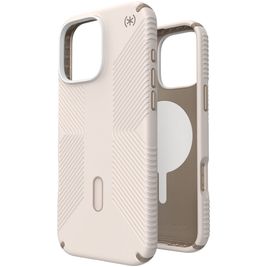 Speck Presidio2 Grip iPhone 16 Pro Max MagSafe Hoesje Hardcase Backcover Shockproof - Bleached Bone