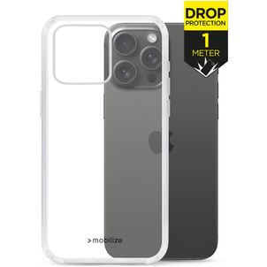 Mobilize Naked Protection Doorzichtig iPhone 15 Pro Max Hoesje Hardcase Backcover Shockproof - Transparant