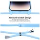 Mobigear Lanyard iPhone 14 Pro Siliconen Hoesje met koord - Babyblauw