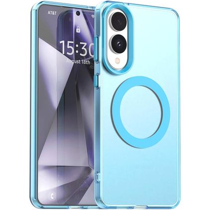 Mobigear Shockproof Samsung Galaxy S25 Edge MagSafe Hoesje Hardcase Backcover - Blauw