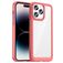 Mobigear Crystal iPhone 14 Pro Hoesje Hardcase Backcover - Transparant / Rood