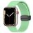 Mobigear Sport Mag Siliconen Apple Watch Bandje Magneetsluiting - 49/46/45/44 mm - Pastelgroen