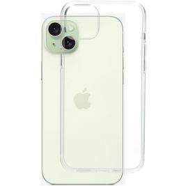 Mobiparts Classic Doorzichtig iPhone 15 Plus Hoesje Flexibel TPU Backcover - Transparant