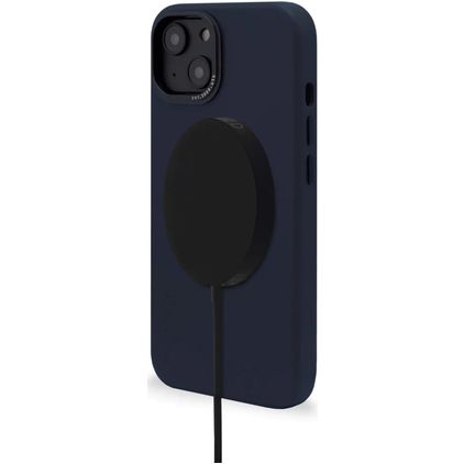 Decoded iPhone 14 Plus MagSafe Hoesje Echt Leer Backcover Shockproof - Steel Blue