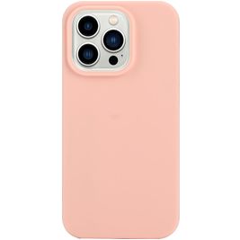 Mobigear Colors iPhone 14 Pro Max Hoesje Flexibel TPU Backcover - Pastelroze