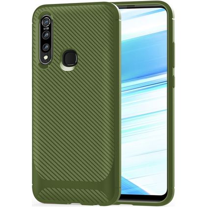 Mobigear Racing OPPO A31 Hoesje Flexibel TPU Backcover - Groen