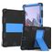 Mobigear ShieldStand Samsung Galaxy Tab A8 10.5 (2021) Hoes Hard kunststof / Siliconen Backcover + Standaard - Zwart / Blauw