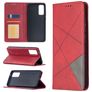 Mobigear Rhombus Slim Samsung Galaxy S20 FE Hoesje Bookcase - Rood