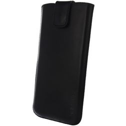Valenta Pocket UNI Echt Leer Broekriemhoesje - Riemtasje - Holster - H140 x B72 - Zwart