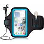 Mobigear Go Active Telefoonhouder Hardlopen Samsung Galaxy M23 Sport Hoesje Neopreen Sportarmband - Blauw