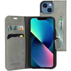 Mobiparts Classic Wallet iPhone 13 Mini Hoesje Bookcase Portemonnee - Granite Grey